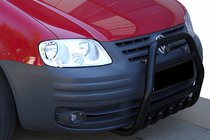 Volkswagen Caddy 2004-2010 Pare-buffle QT007 Noir (Inox) photo 1