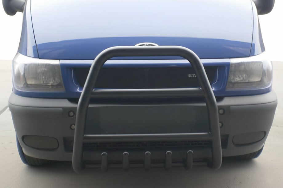 Ford Transit 2000–2014 Pare-buffle QT007 Noir (2000-2006, Inox) Image