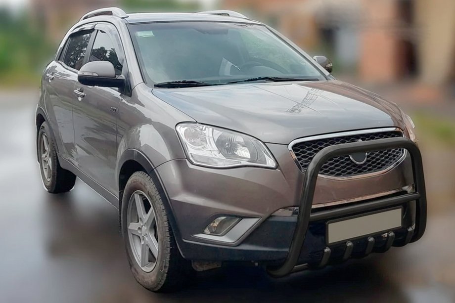 SsangYong Korando 2010-2019 Pare-buffle F1-40 Noir (Inox) Image