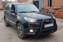 Chery Tiggo 3 2005- Pare-buffle WT009 Noir (Inox) photo 2