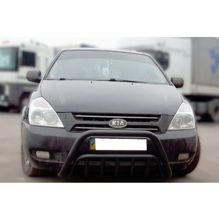 Barre Avant WT002 Noire (2006-2013, Inox) Kia Carnival 2002-2013 photo 1