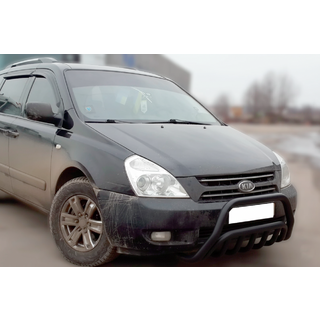 Barre Avant WT002 Noire (2006-2013, Inox) Kia Carnival 2002-2013 photo 2