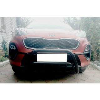 Barre Avant WT002 Noire (Inox) Kia Sportage 2015-2021