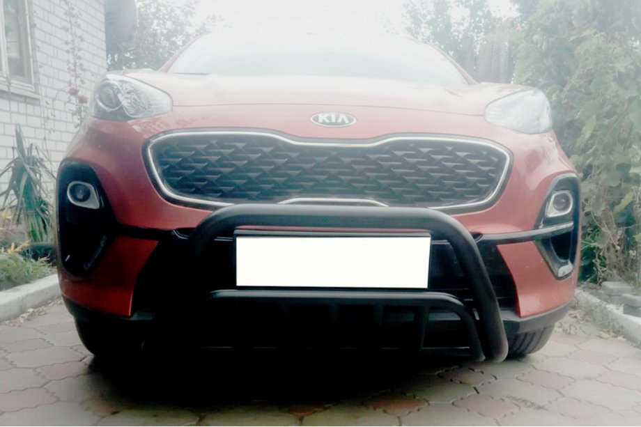 Kia Sportage 2015-2021 Barre Avant WT002 Noire (Inox) Image