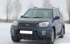 Toyota Rav 4 2001-2005 Barre Avant WT002 Noire (Inox) photo 2