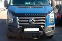 Volkswagen Crafter 2006-2016 Barre Avant WT002 Noire (Inox) photo 2
