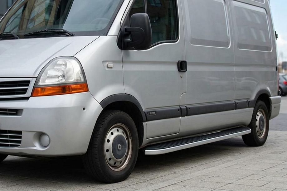 Opel Movano 2004-2010 Marchepieds Latéraux Tayga (2 pcs, Aluminium) Image