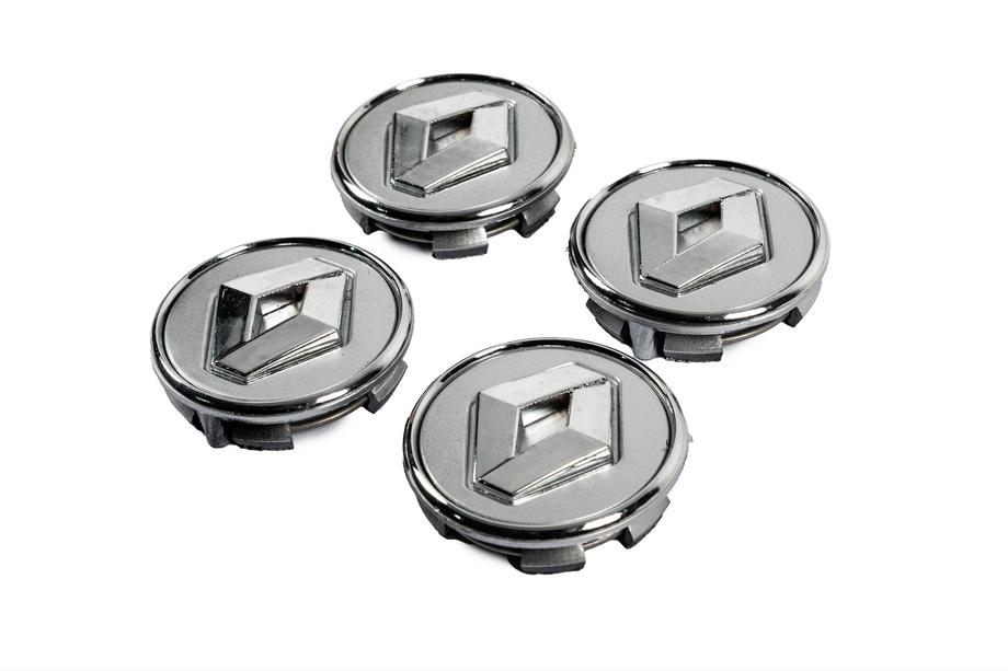 Renault Caches-moyeux gris avec anneau 81568GR (57mm à 49mm, lot de 4) Photo 2