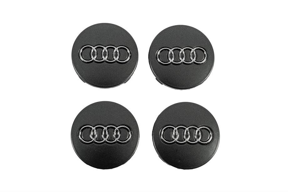 Audi Caches moyeux 60/58mm graphite ad5957g (lot de 4) Image