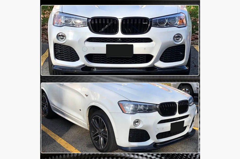 BMW X4 F26 2014-2018 Lame de pare-chocs avant (pour M-Sport, Carbone) Photo 5