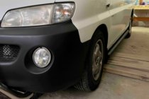 Hyundai H200, H1, Starex 1998-2007 Barres Latérales BB002 Noir (2 pcs, Inox) photo 3