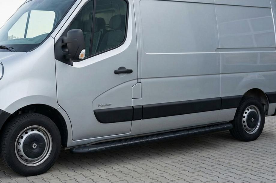 Opel Movano 2010-2021 Marchepieds Latéraux Bosphorus Black (2 pcs, Aluminium) Image