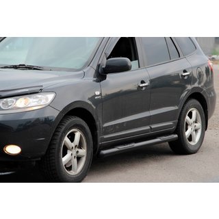 Barres Latérales B3 Black (2 pcs, inox) Hyundai Santa Fe 2 2006-2012 photo 1