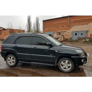Barres Latérales Black (2 pcs, Inox) Kia Sportage 2004-2010 photo 4