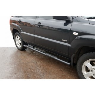 Barres Latérales Black (2 pcs, Inox) Kia Sportage 2004-2010 photo 1
