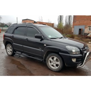 Barres Latérales Black (2 pcs, Inox) Kia Sportage 2004-2010 photo 3