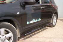 Nissan Qashqai 2007-2010 Barres Latérales Black (2 pcs, Inox) photo 2