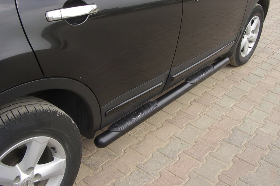 Nissan Qashqai 2010-2014 Barres Latérales Black (2 pcs, Inox) Photo 5