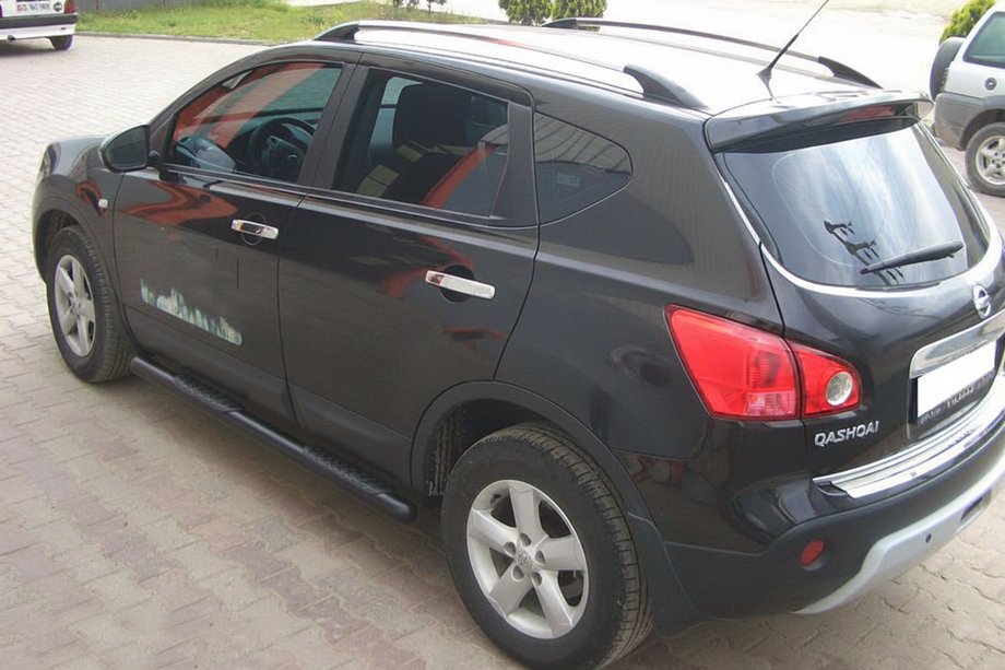 Nissan Qashqai 2010-2014 Barres Latérales Black (2 pcs, Inox) Photo 4