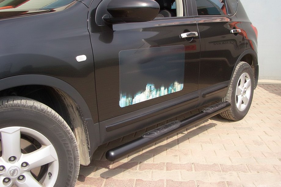 Nissan Qashqai 2010-2014 Barres Latérales Black (2 pcs, Inox) Photo 2