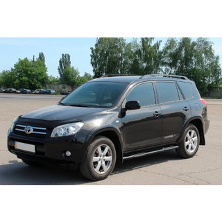 Barres latérales pour base standard Noir (2 pcs, inox) Toyota Rav 4 2006-2013 photo 3