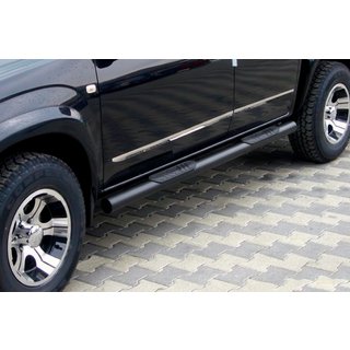 Barres latérales pour base standard Noir (2 pcs, inox) Toyota Rav 4 2006-2013 photo 1