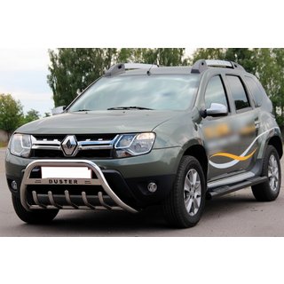 Barres latérales avec inserts Black (2 pcs, inox) Renault Duster 2008–2017 photo 4