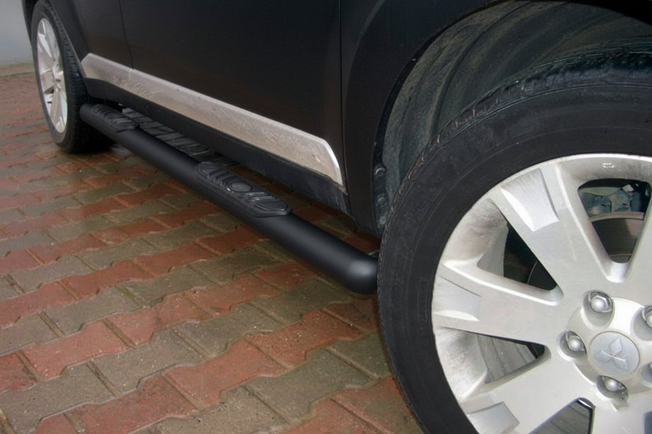 Mitsubishi Outlander 2012-2021 Barres Latérales Black (2 pcs, Inox) Image