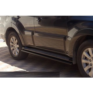Barres Latérales Black (2 pcs, Inox) Mitsubishi Pajero Wagon IV 2006-2021 photo 3
