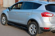 Ford Kuga 2008-2013 Barres Latérales Droites Black (2 pcs, Inox) photo 3