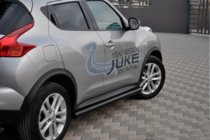 Nissan Juke 2010-2019 Barres Latérales Ø60 Noir (2 pcs, Inox) photo 2