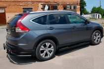 Honda CRV 2012-2016 Barres Latérales BB002 Noir (2 pcs, Inox) photo 4