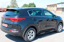 Kia Sportage 2015-2021 Barres Latérales BB002 Noir (2 pcs, Inox) photo 3