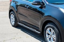 Kia Sportage 2015-2021 Barres Latérales BB002 Noir (2 pcs, Inox) photo 4