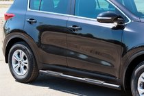 Kia Sportage 2015-2021 Barres Latérales BB002 Noir (2 pcs, Inox) photo 1