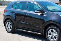 Kia Sportage 2015-2021 Barres Latérales BB002 Noir (2 pcs, Inox) photo 5
