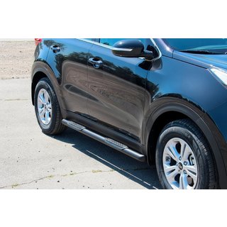 Barres Latérales BB002 Noir (2 pcs, Inox) Kia Sportage 2015-2021 photo 4