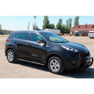 Barres Latérales BB002 Noir (2 pcs, Inox) Kia Sportage 2015-2021 photo 2