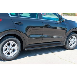 Barres Latérales BB001 Noir (2 pcs, Inox) Kia Sportage 2015-2021 photo 1