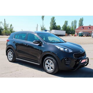 Barres Latérales BB001 Noir (2 pcs, Inox) Kia Sportage 2015-2021 photo 2