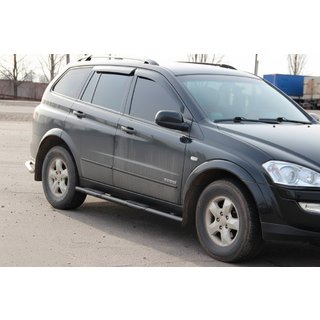 Barres Latérales BB002 Noir (2 pcs, Inox) SsangYong Kyron 2005-2014 photo 2