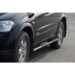 Barres Latérales BB002 Noir (2 pcs, Inox) SsangYong Kyron 2005-2014 photo 1