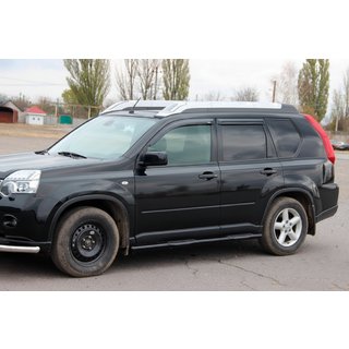 Barres Latérales BB002 Noir (2 pcs, Inox) Nissan X-trail T31 2007-2014 photo 3