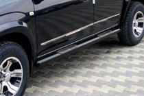 Kia Carens 1999-2012 Barres Latérales Black (Inox) photo 1