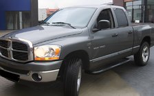Dodge RAM (DR/DH/D1/DC/DM) 2002–2009 Tubes Latéraux Angulaires Black (2 pcs, Inox) photo 1