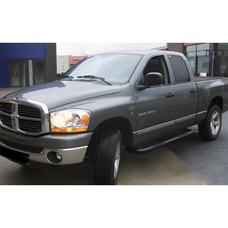 Tubes Latéraux Angulaires Black (2 pcs, Inox) Dodge RAM (DR/DH/D1/DC/DM) 2002–2009