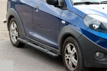 Chery Beat 2009-2015 Barres Latérales Black (2 pcs, Inox) photo 2
