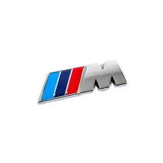 Insigne M 85mm x 30mm (Acier Inoxydable) photo 3