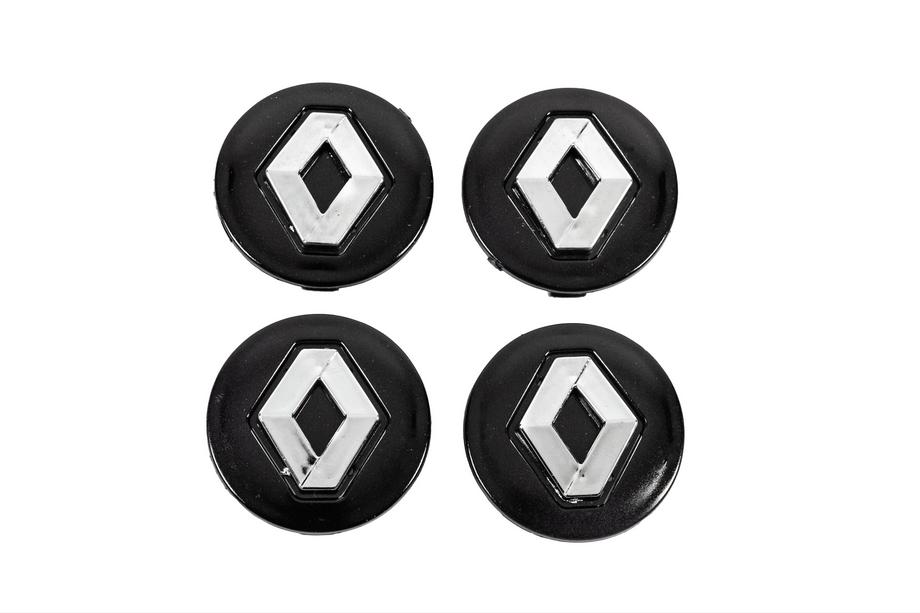 Renault Caches-moyeux noirs 5650v1 (56mm à 50mm, lot de 4) Photo 1