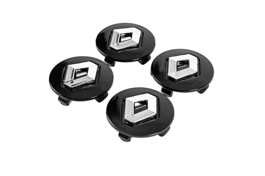 Renault Caches-moyeux noirs 5650v1 (56mm à 50mm, lot de 4) Photo 2